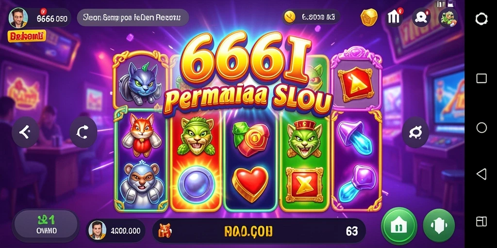Tampilan gameplay Slot yang mendebarkan di 666I.
