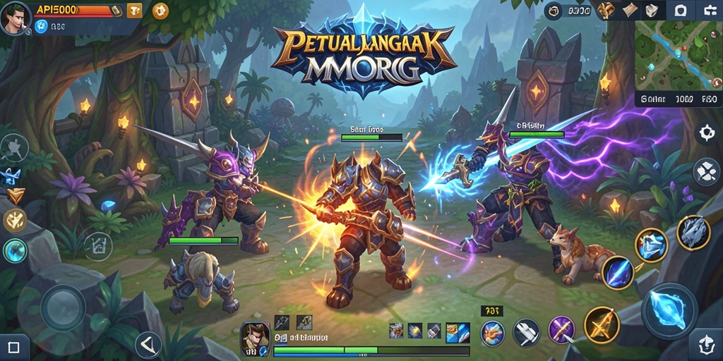 Gameplay epik dalam <strong>API5000</strong>, lengkap dengan pertempuran dan eksplorasi.