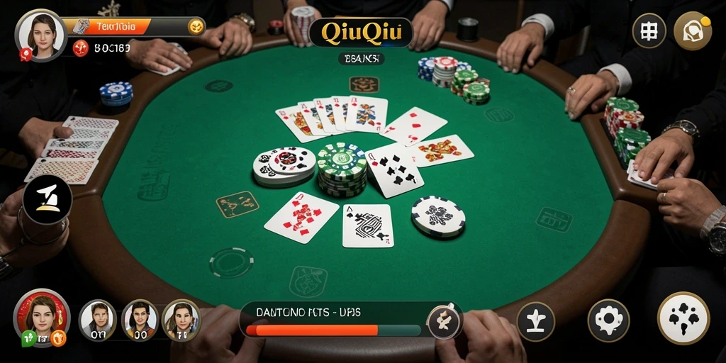 Tampilan gameplay QiuQiu yang menarik dan seru.