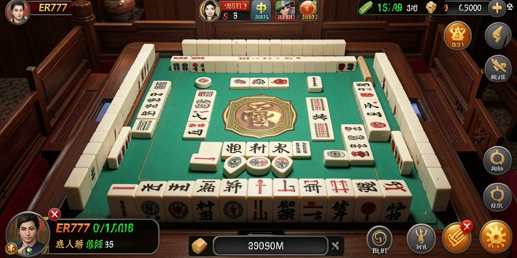 Tampilan gameplay ER777 yang mengasyikkan dan menantang di Mahjong.