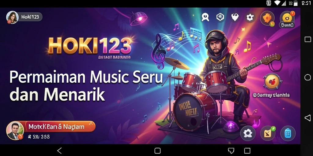 Gameplay HOKI123 dengan berbagai pilihan lagu yang menarik.