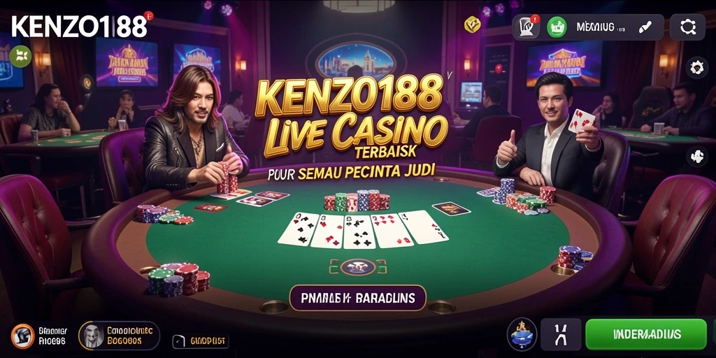Tampilan permainan KENZO188 yang menarik dalam sesi Live Casino.