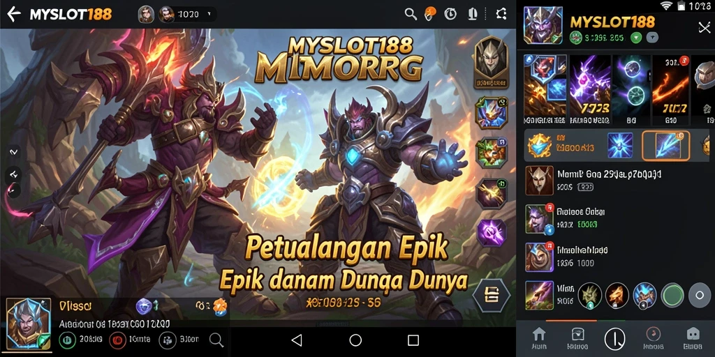 Tampilan gameplay MYSLOT188 yang menakjubkan dalam dunia MMORPG.