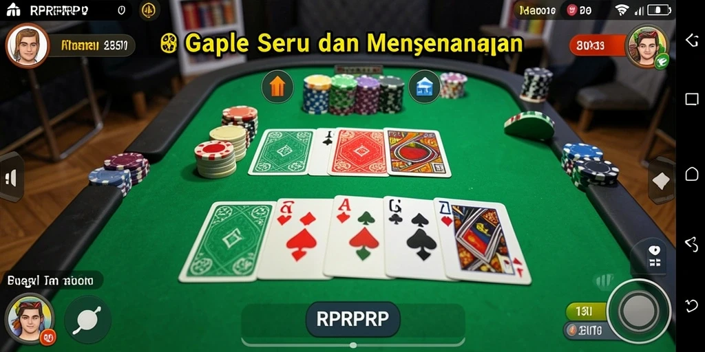 Screenshot RPRPRP menampilkan gameplay seru Gaple.