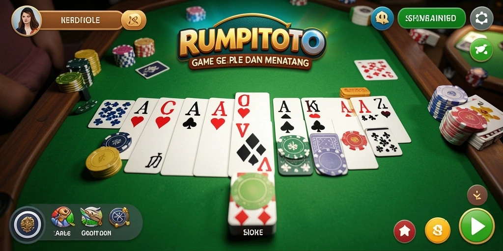 Screenshot RUMPITOTO menampilkan gameplay Gaple yang seru dan menarik.