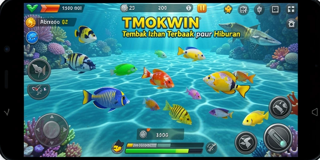 Tampilan gameplay Tembak Ikan yang menarik dan seru di TMOKWIN.