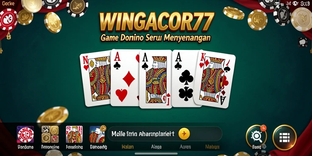 Screenshot gameplay menampilkan suasana seru permainan Domino.